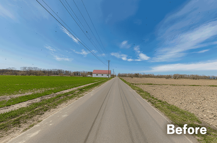 Photoshopで風景レタッチ（ビフォーアフター）