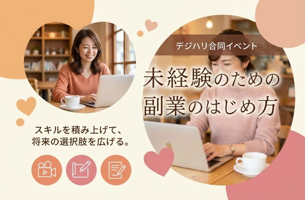 デジハリ合同イベント「未経験のための副業のはじめ方」