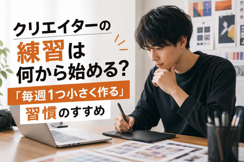 クリエイターの練習は何から始める？「毎週1つ小さく作る」習慣のすすめ